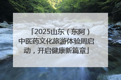 2025山东（东阿）中医药文化旅游体验周启动，开启健康新篇章