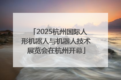2025杭州国际人形机器人与机器人技术展览会在杭州开幕