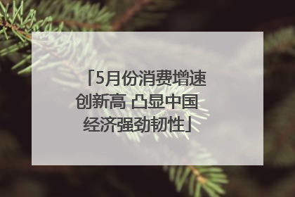 5月份消费增速创新高 凸显中国经济强劲韧性