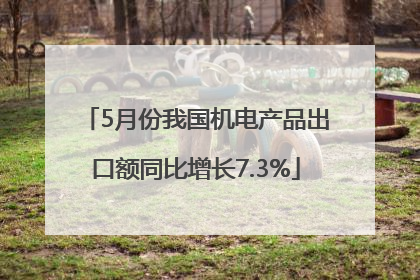 5月份我国机电产品出口额同比增长7.3%