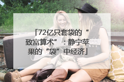 72亿只套袋的“致富算术”：静宁苹果的“袋”中经济