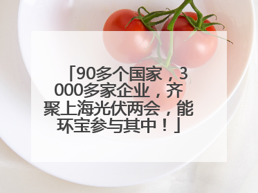 90多个国家，3000多家企业，齐聚上海光伏两会，能环宝参与其中！