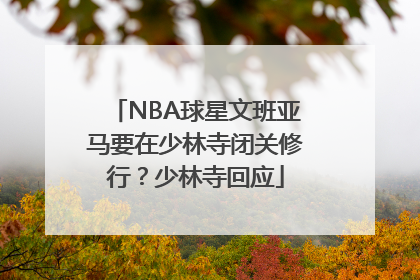 NBA球星文班亚马要在少林寺闭关修行？少林寺回应