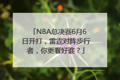NBA总决赛6月6日开打，雷霆对阵步行者，你更看好谁？